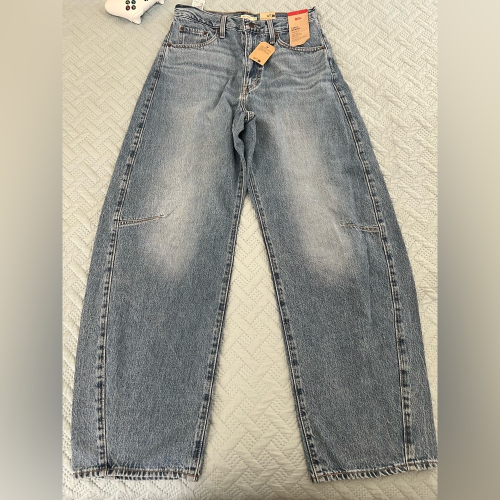 Levi’s high rise barrel jeans